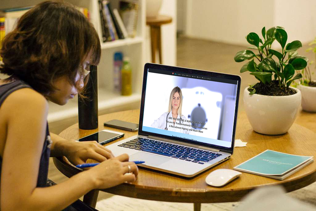 Nurse On Computer